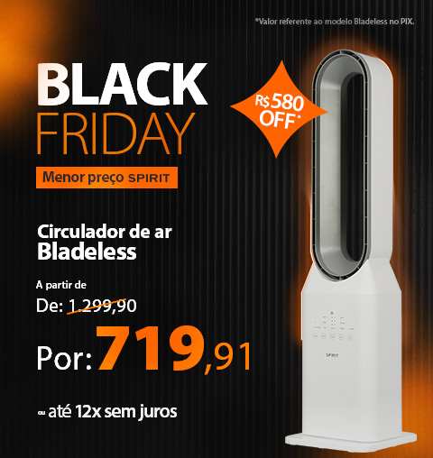 Black Friday Ventilador Torre sem Hélices